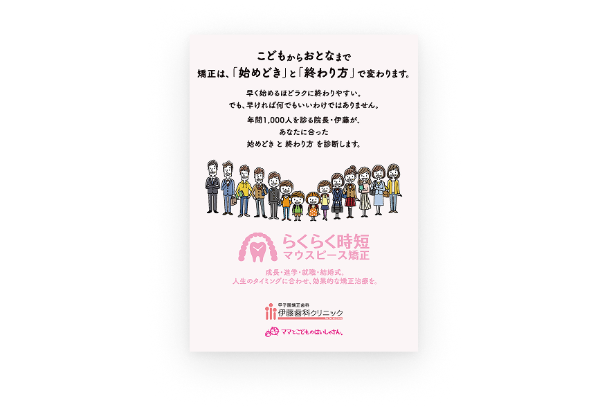 歯科医院 矯正リーフレット
